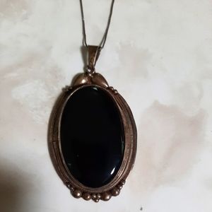 Black onyx pendant